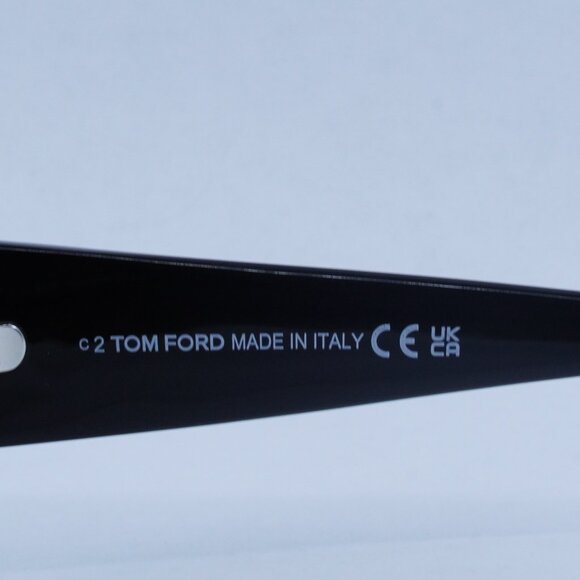 Tom Ford Ryder-02 FT1035-N 01A Sunglasses Black Square Frame, Smoke Lenses - Picture 9 of 12